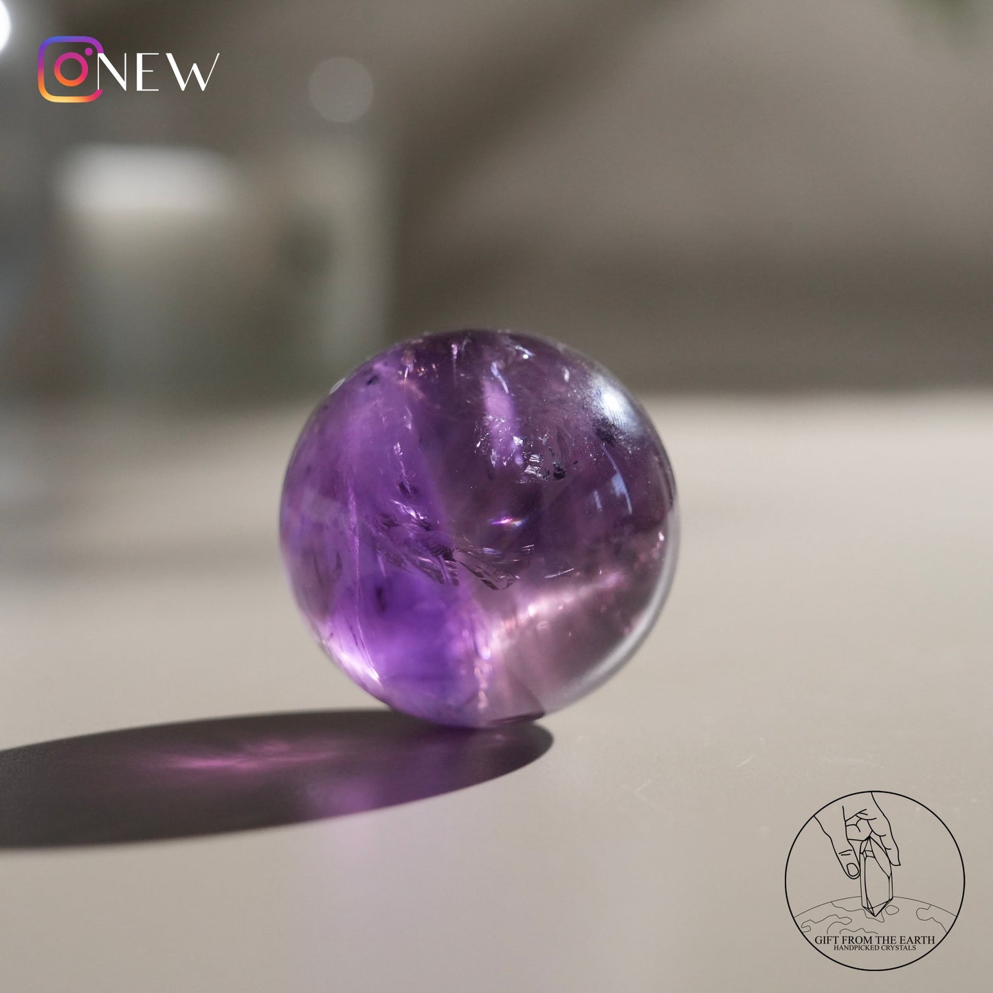 Ametrine sphere