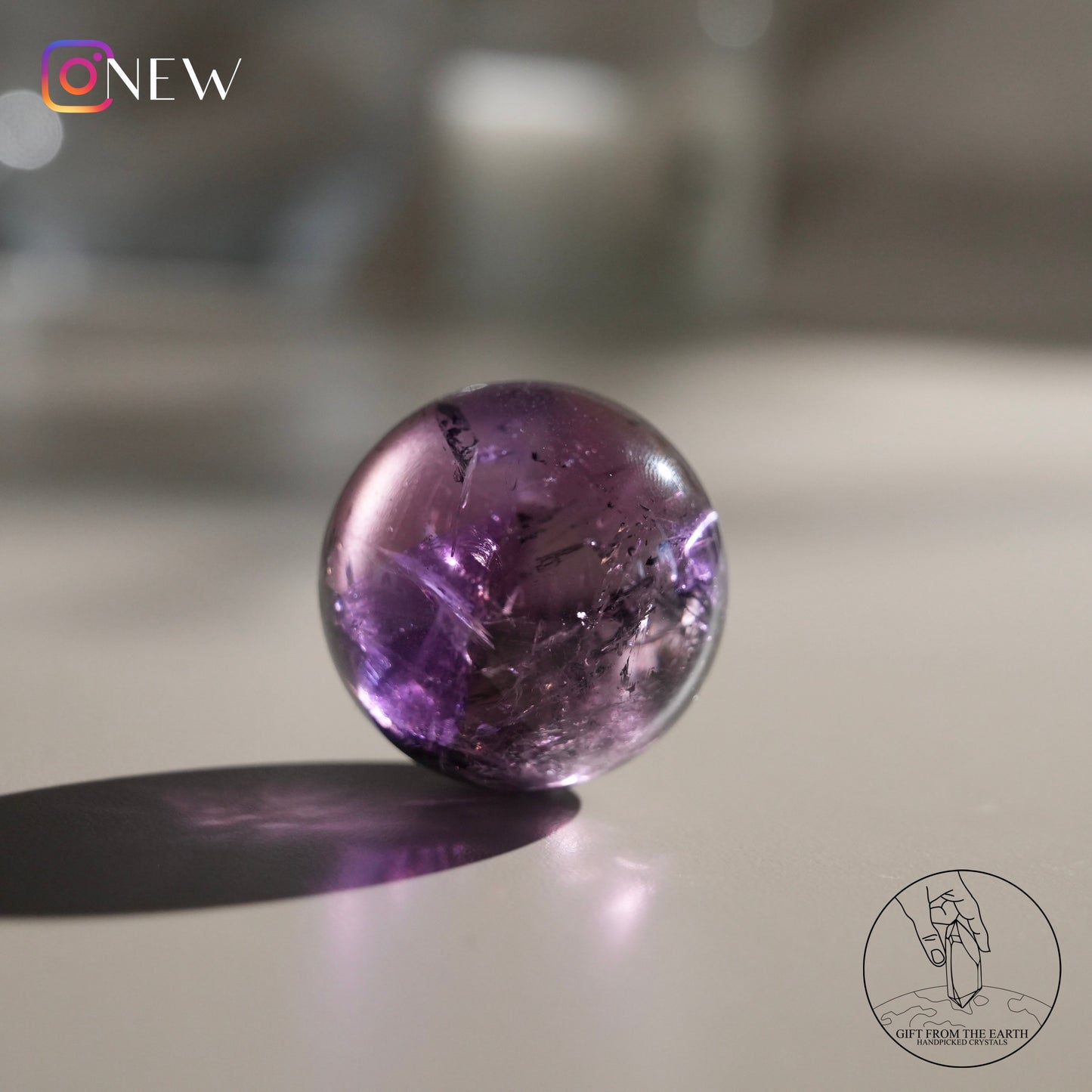 Ametrine sphere