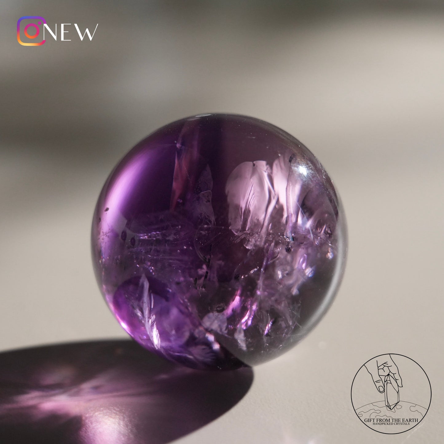 Ametrine sphere