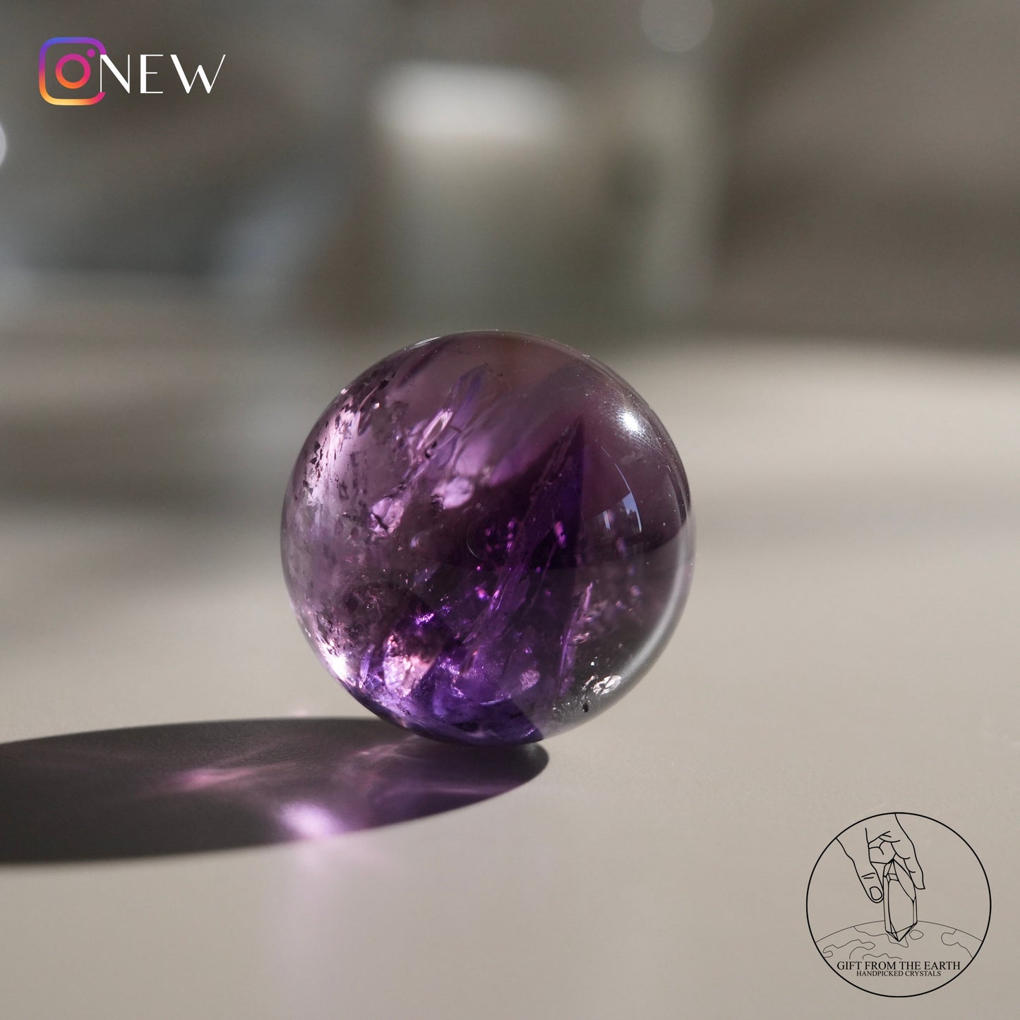 Ametrine sphere