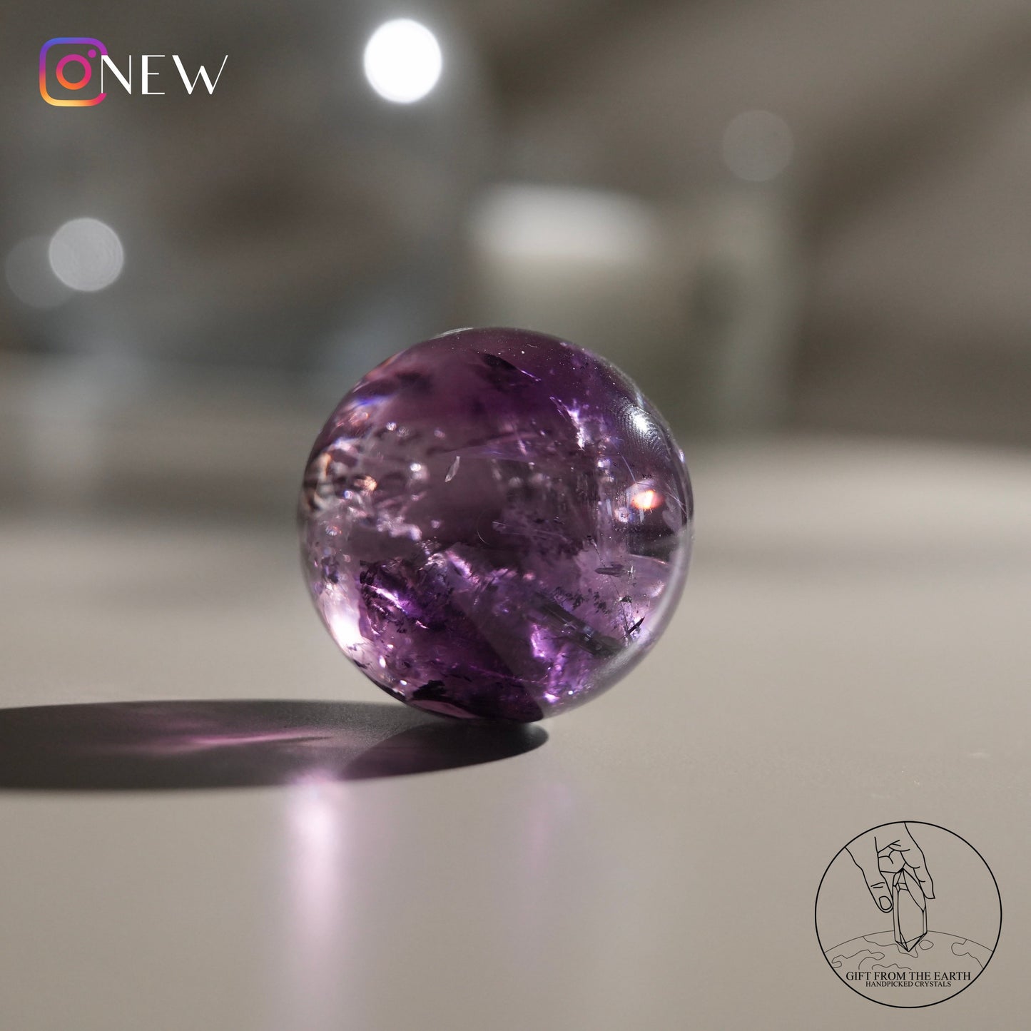 Ametrine sphere