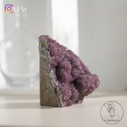 紅紫水晶簇
