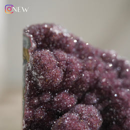 紅紫水晶簇