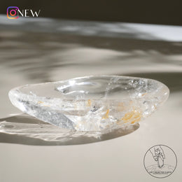 白水晶碗黃金療癒者共生