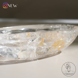 白水晶碗黃金療癒者共生