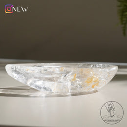白水晶碗黃金療癒者共生