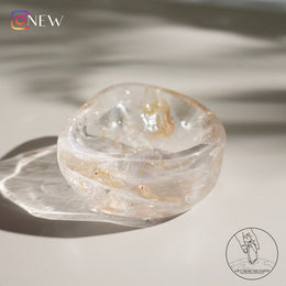 白水晶碗黃金療癒者共生