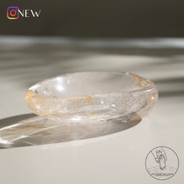 白水晶碗黃金療癒者共生