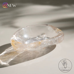 白水晶碗黃金療癒者共生