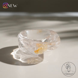 白水晶碗黃金療癒者共生