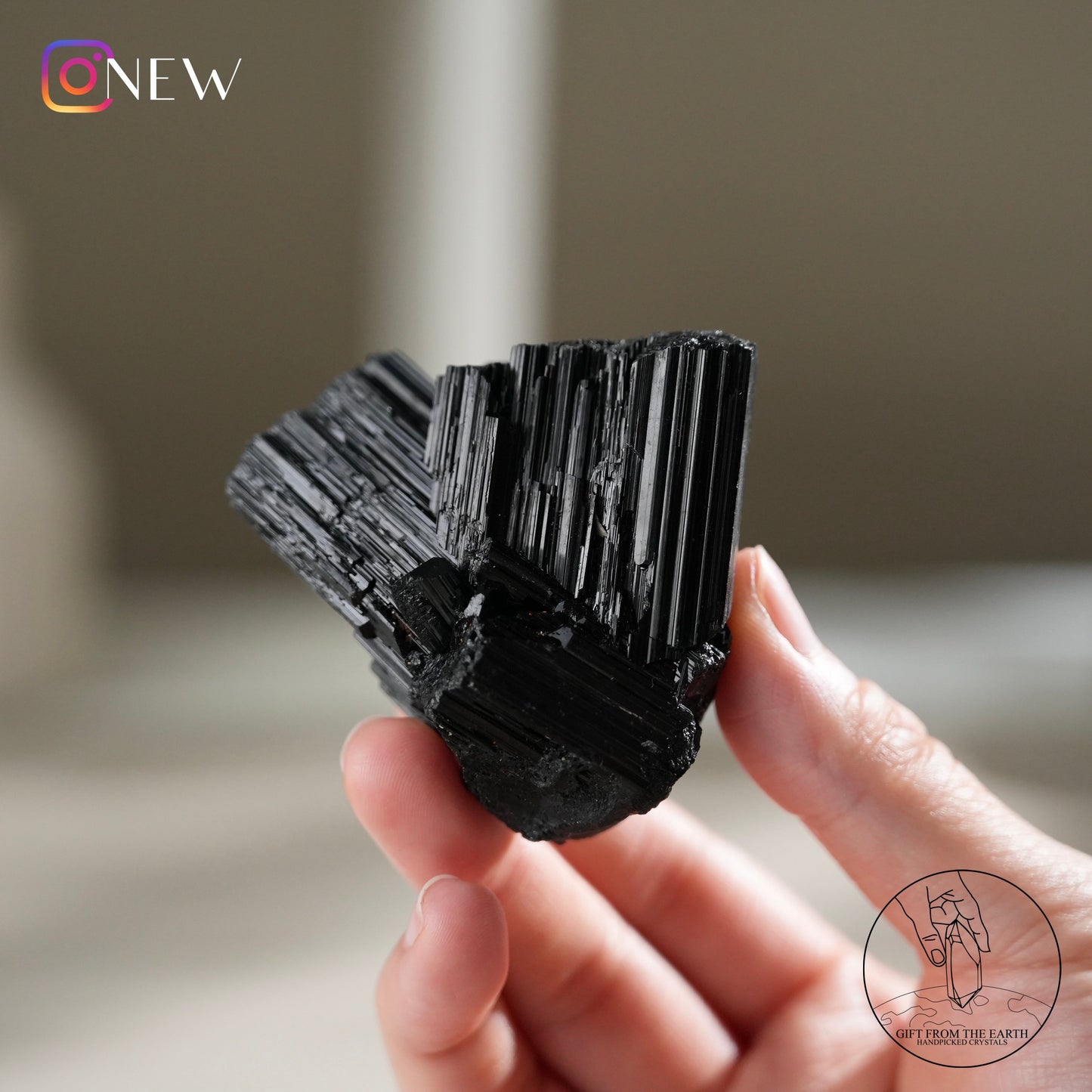 Mozambique lustrous black tourmaline 