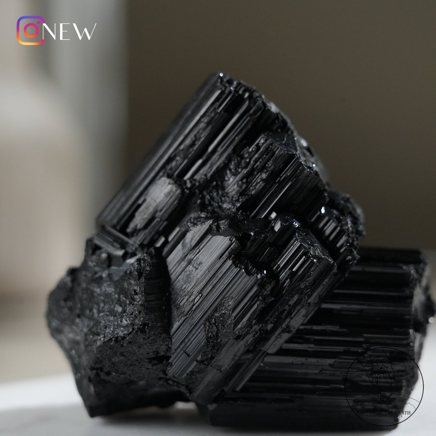 Mozambique lustrous black tourmaline 