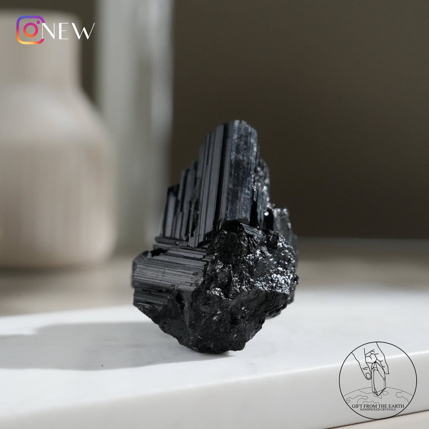 Mozambique lustrous black tourmaline 