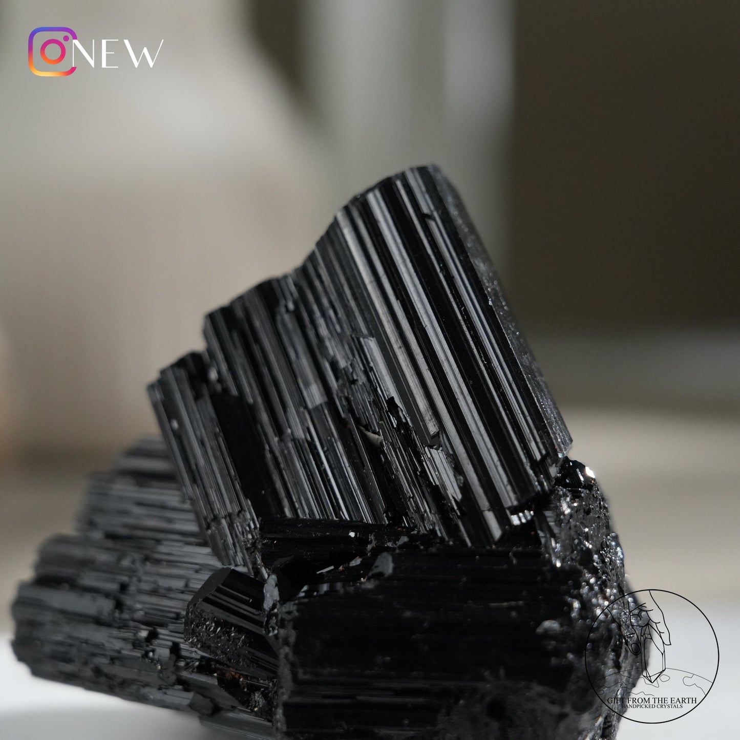 Mozambique lustrous black tourmaline 