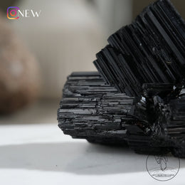 莫桑比克亮面黑碧璽原石