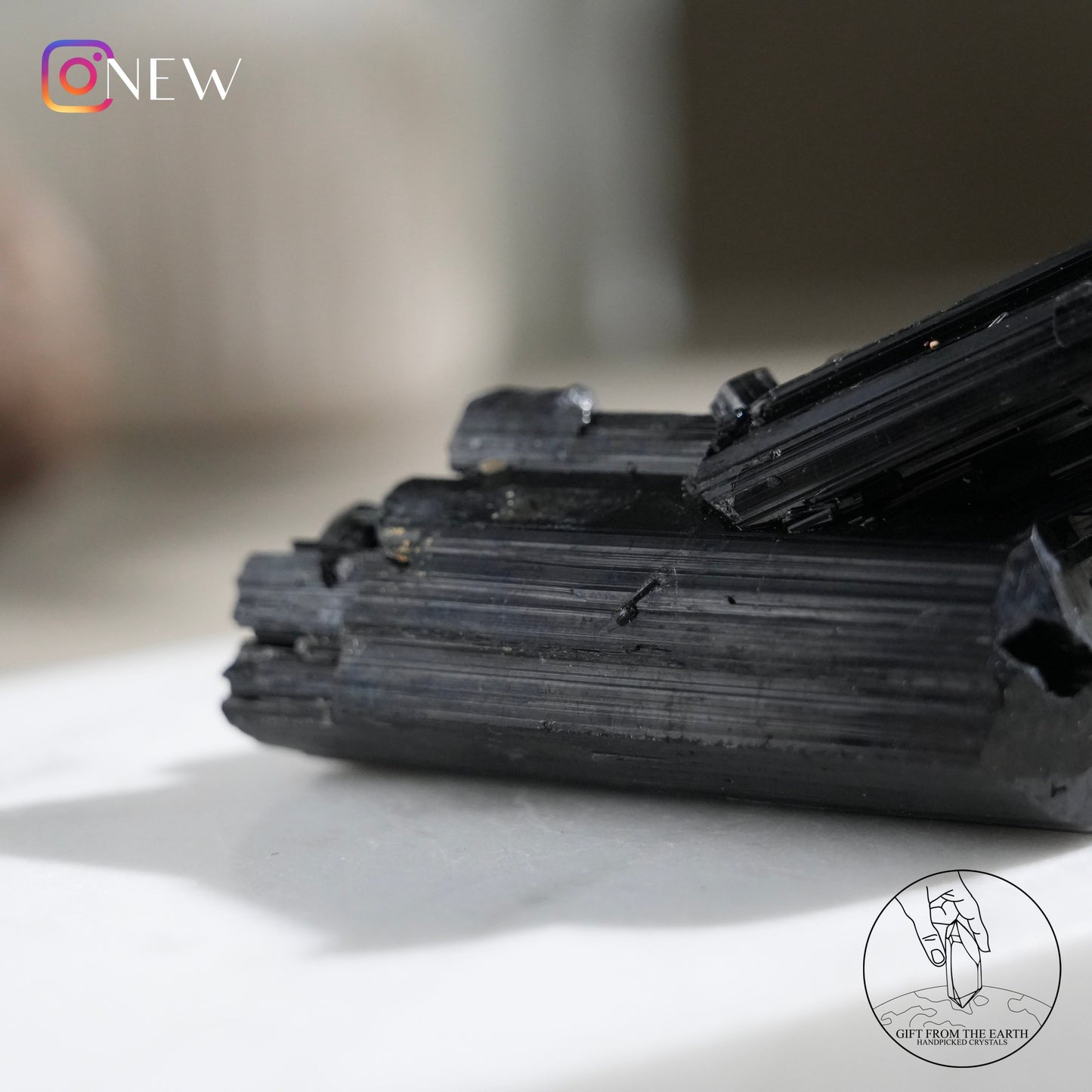 Mozambique lustrous black tourmaline 