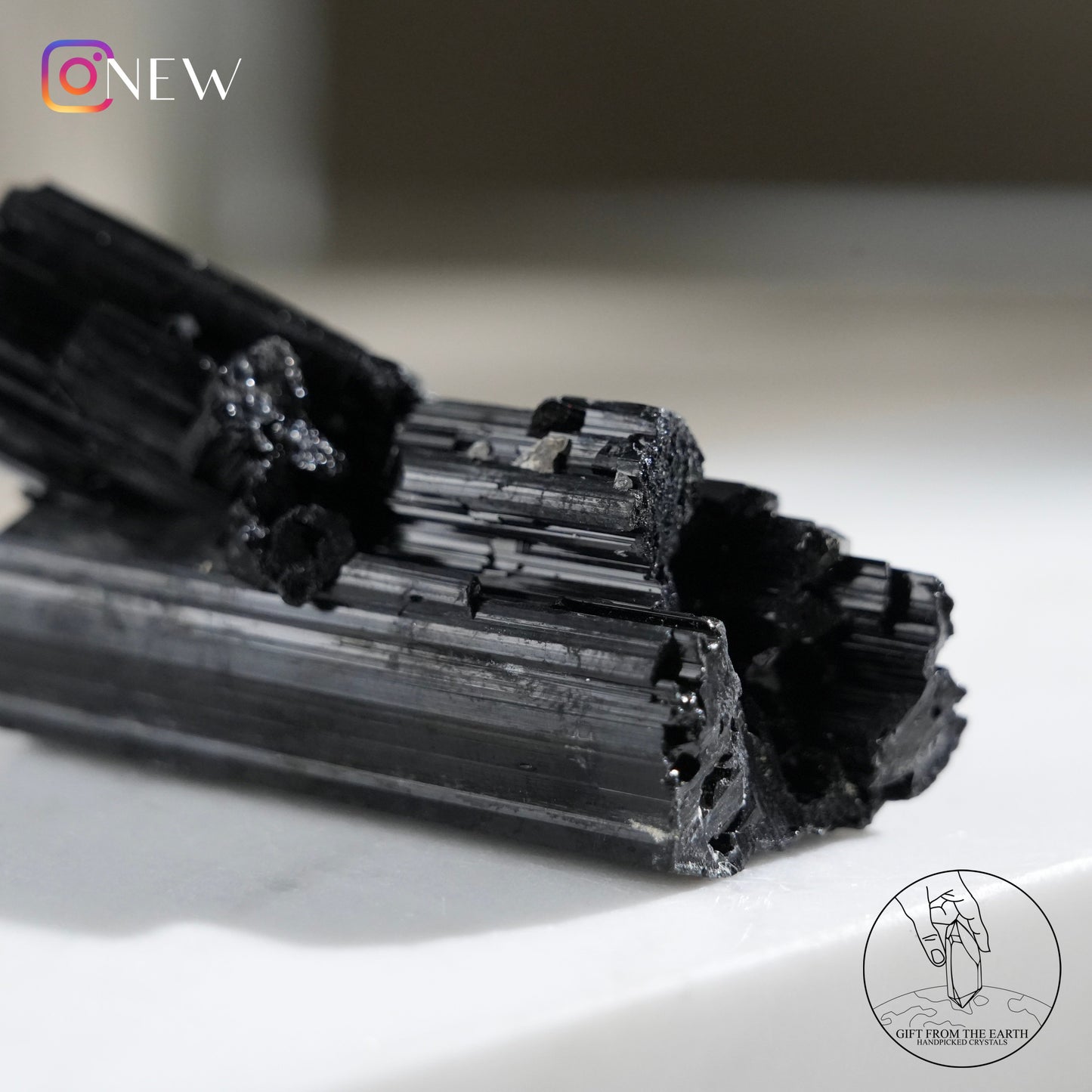 Mozambique lustrous black tourmaline 