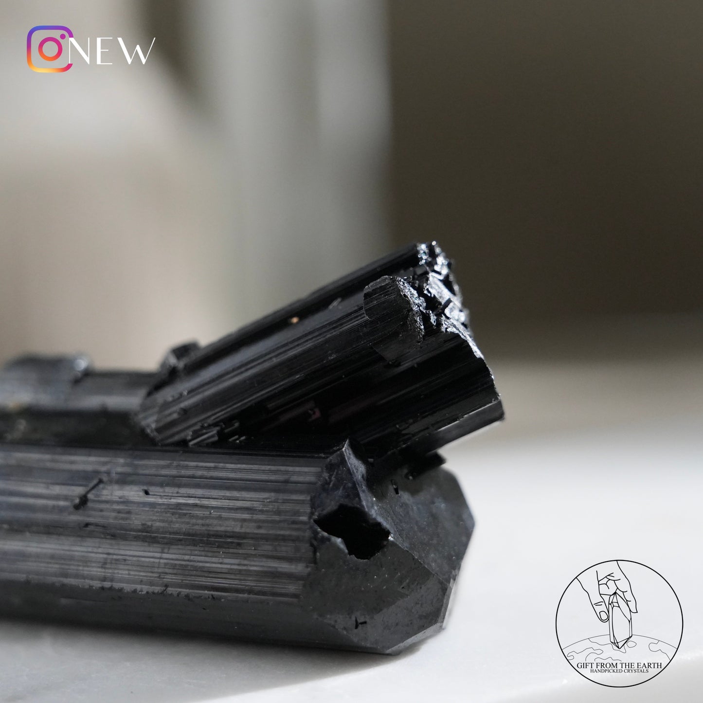 Mozambique lustrous black tourmaline 