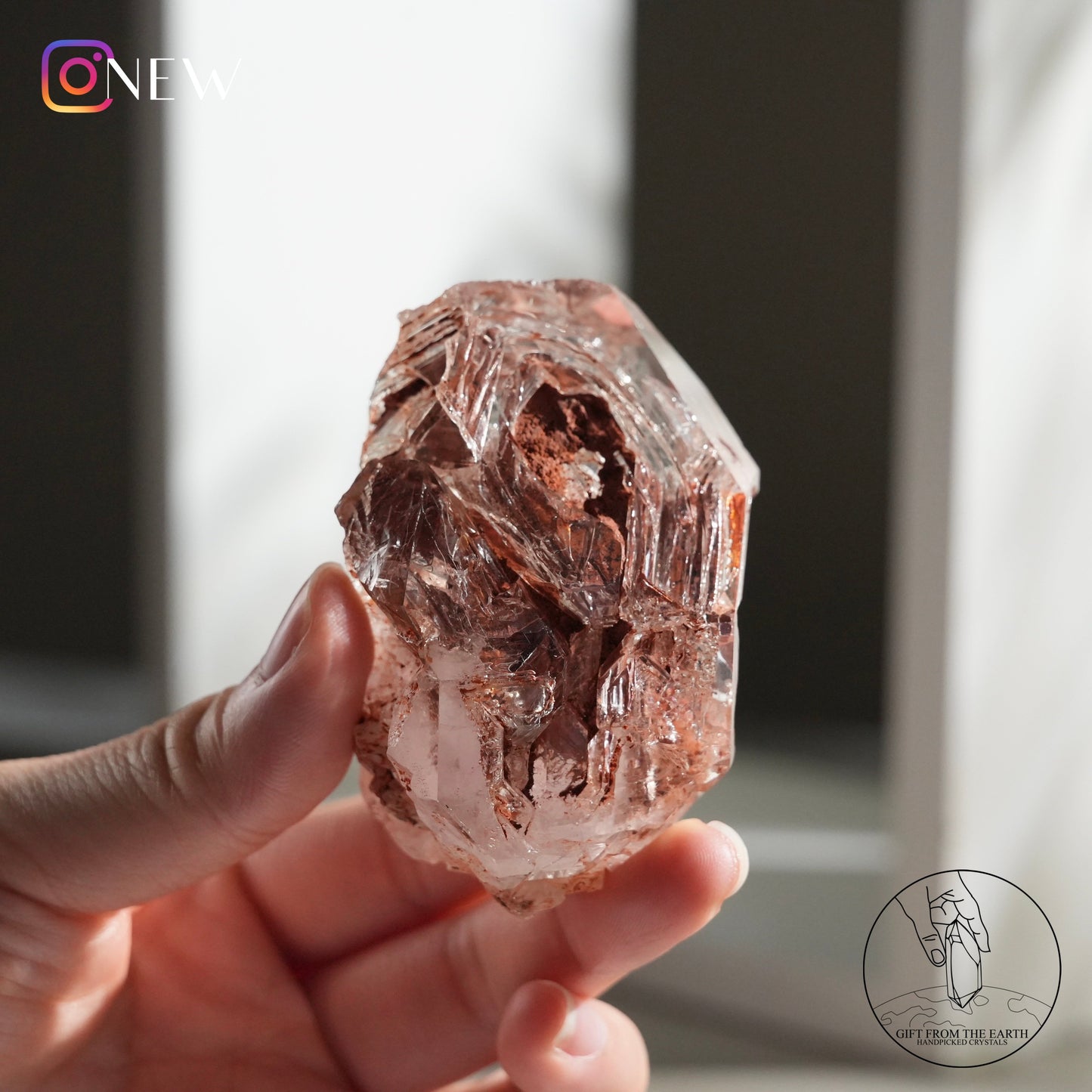 Red Skeletal quartz