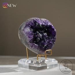 心形紫水晶簇