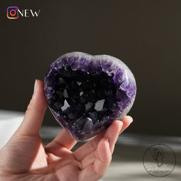 心形紫水晶簇