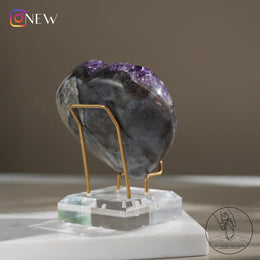 心形紫水晶簇