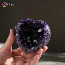 心形紫水晶簇