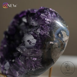 心形紫水晶簇