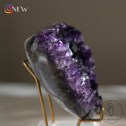 心形紫水晶簇