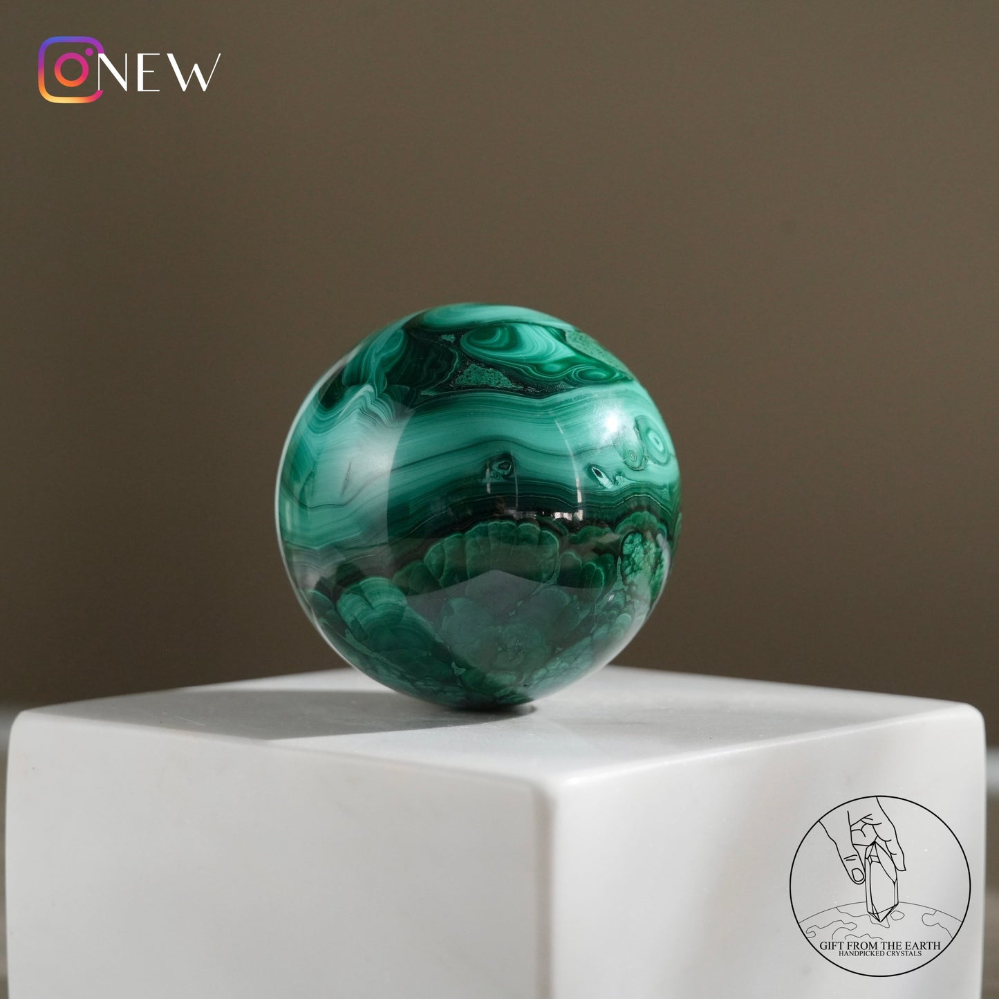 Malachite sphere