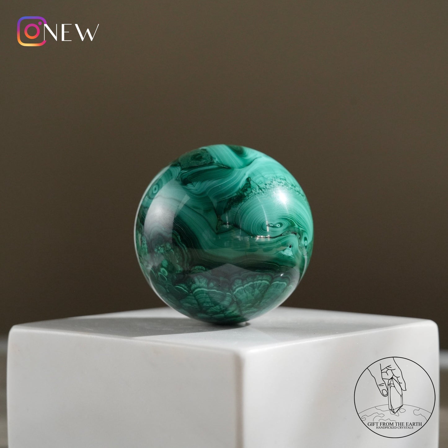 Malachite sphere