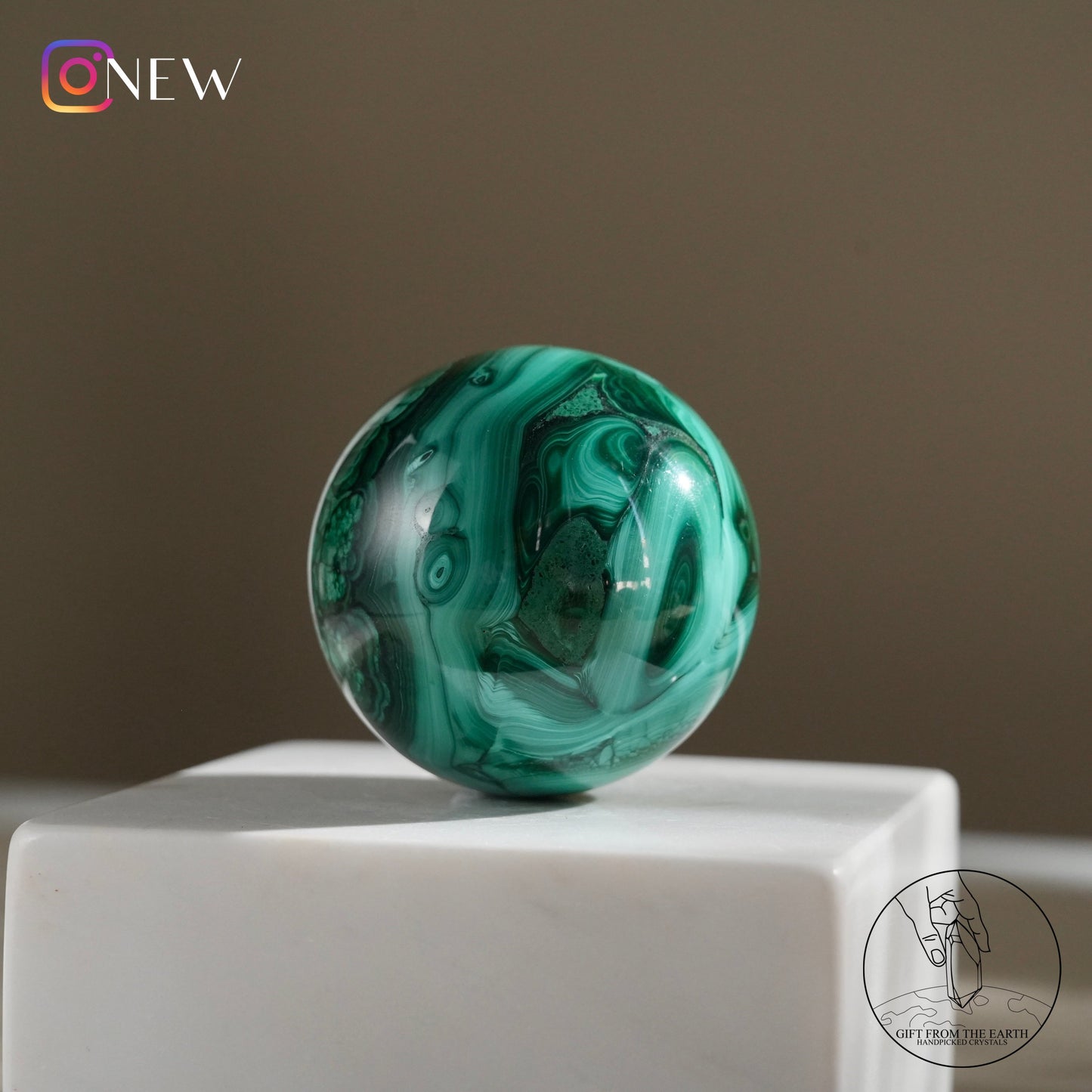 Malachite sphere