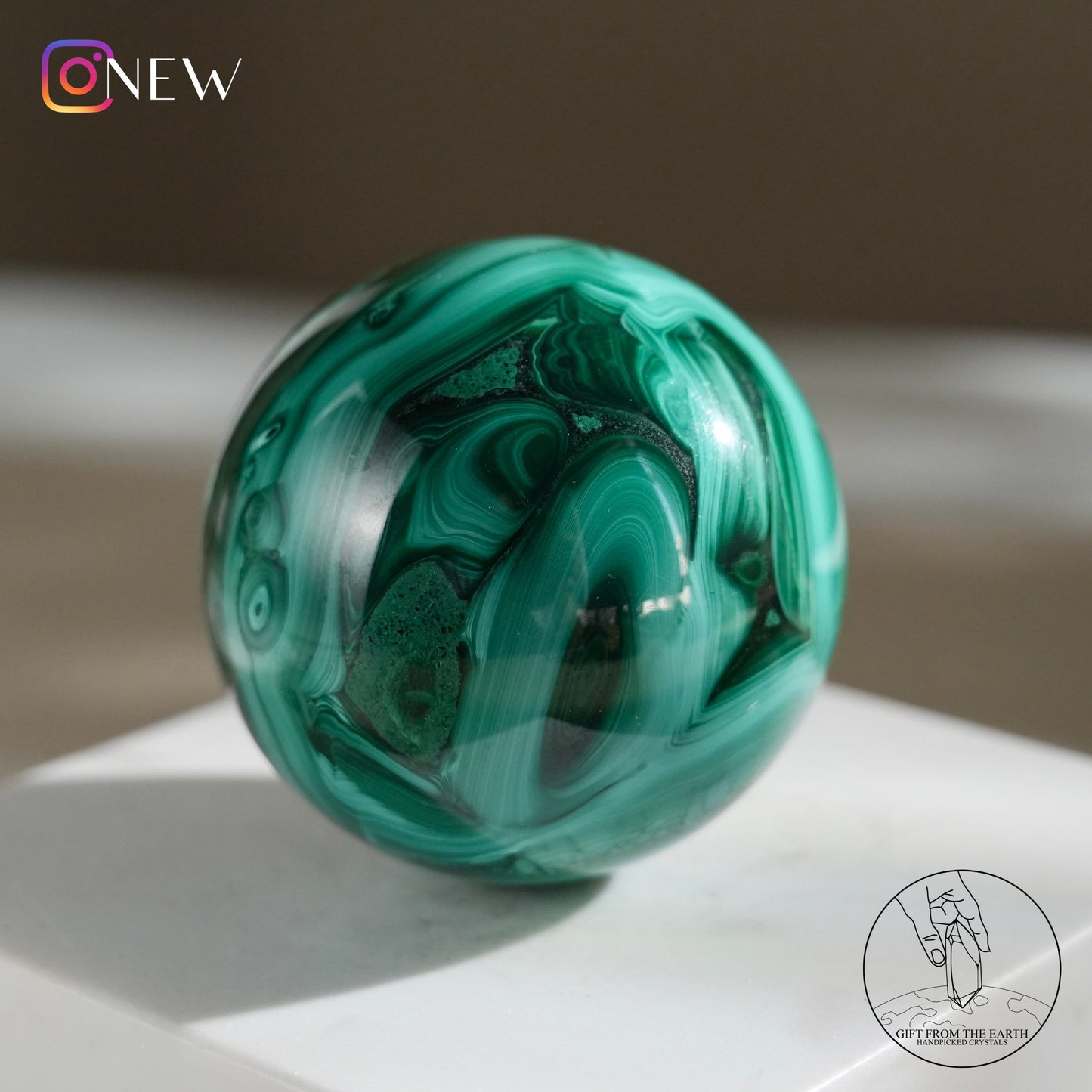 Malachite sphere