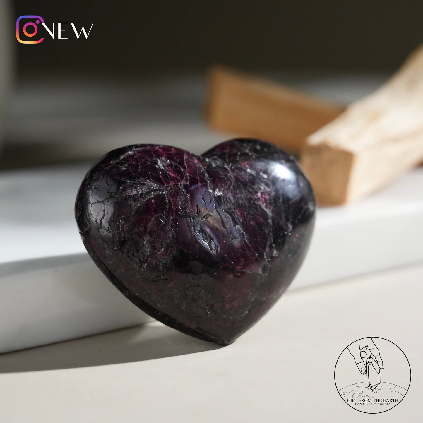 Garnet heart