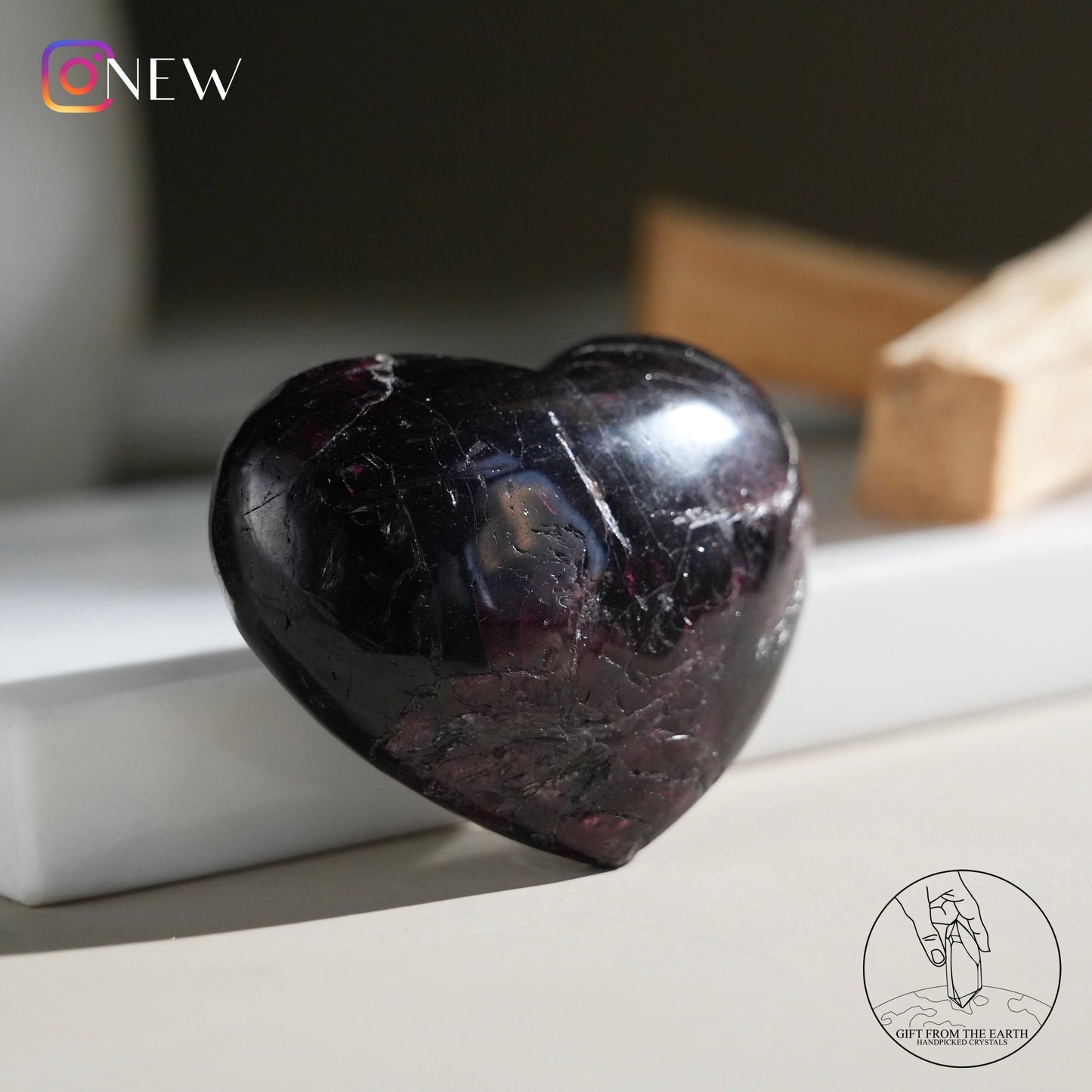 Garnet heart