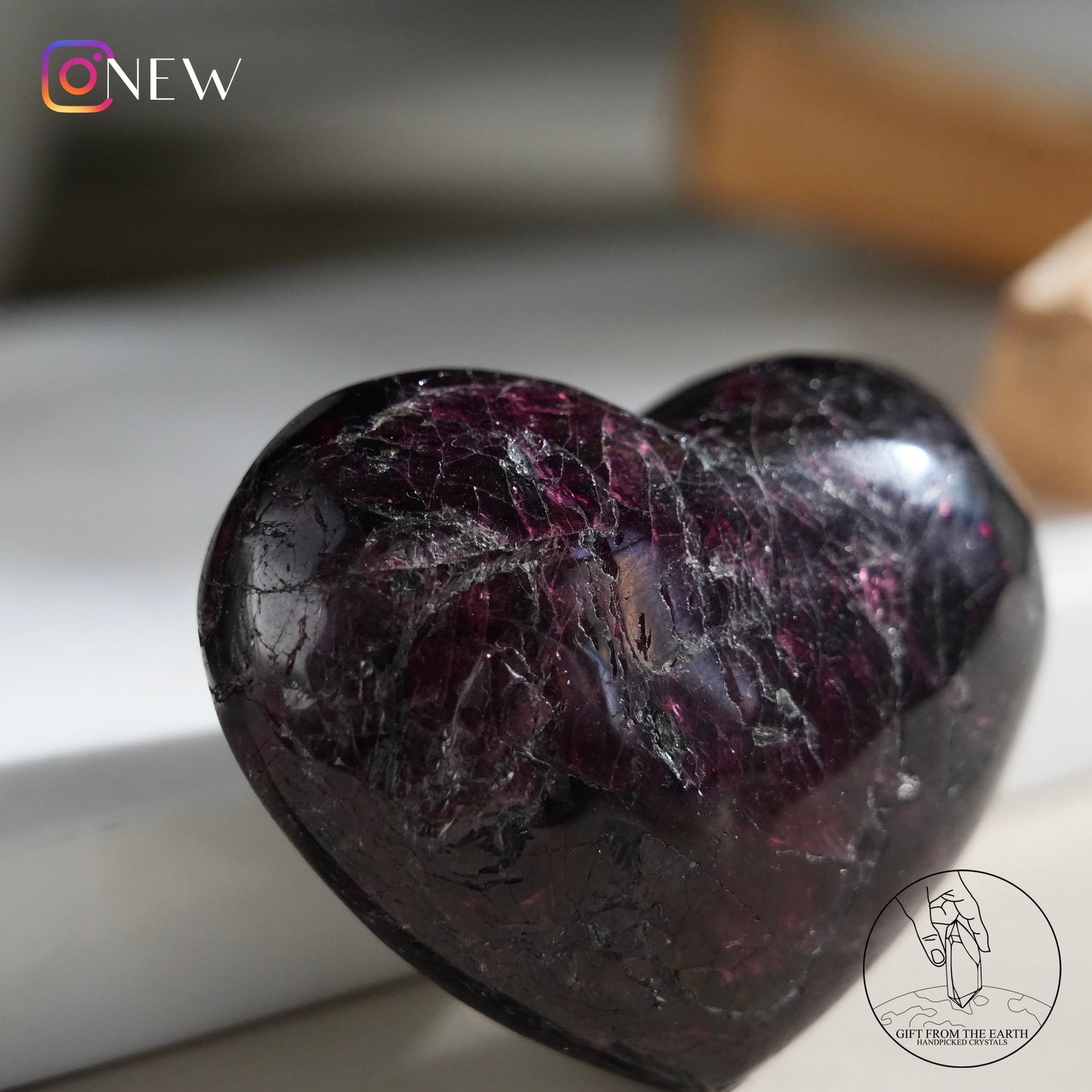 Garnet heart