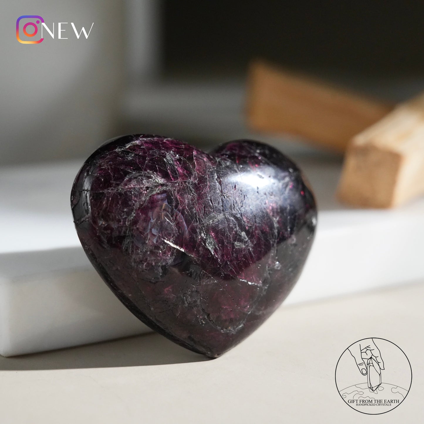 Garnet heart