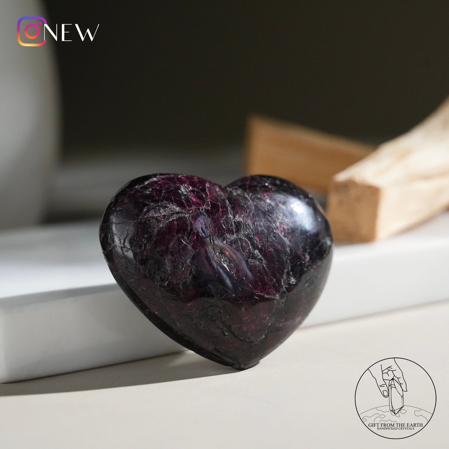 Garnet heart