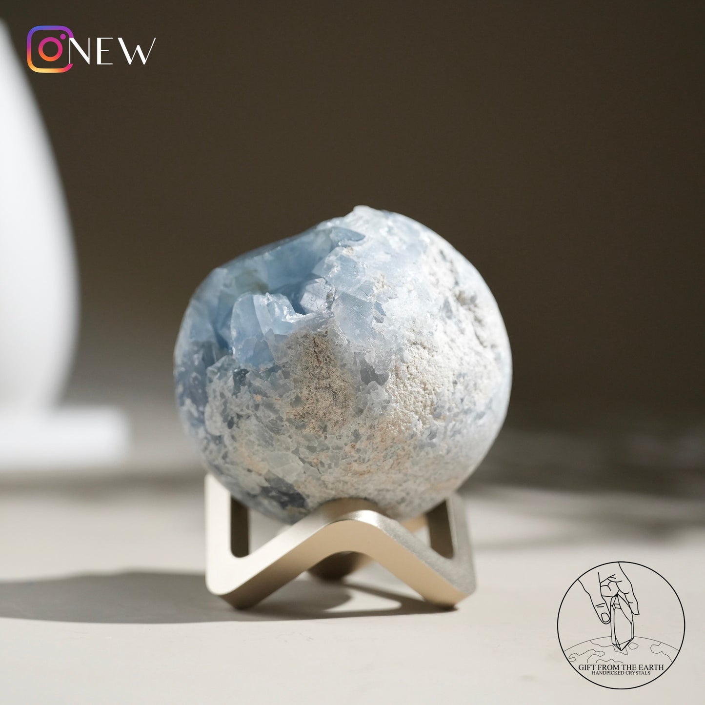 Celestite sphere