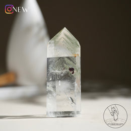 金字塔千層綠幽靈水晶柱