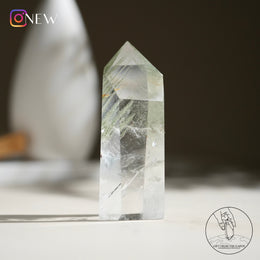 金字塔千層綠幽靈水晶柱