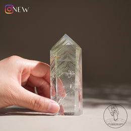 金字塔千層綠幽靈水晶柱