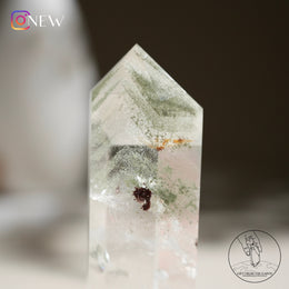 金字塔千層綠幽靈水晶柱