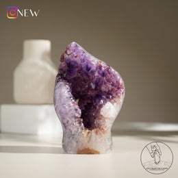 紫黃水晶簇