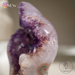 紫黃水晶簇