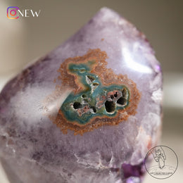 紫黃水晶簇