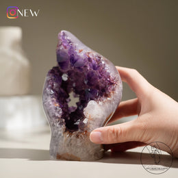紫黃水晶簇
