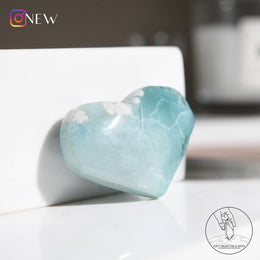 玉化綠櫻花瑪瑙心