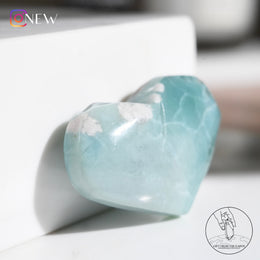玉化綠櫻花瑪瑙心