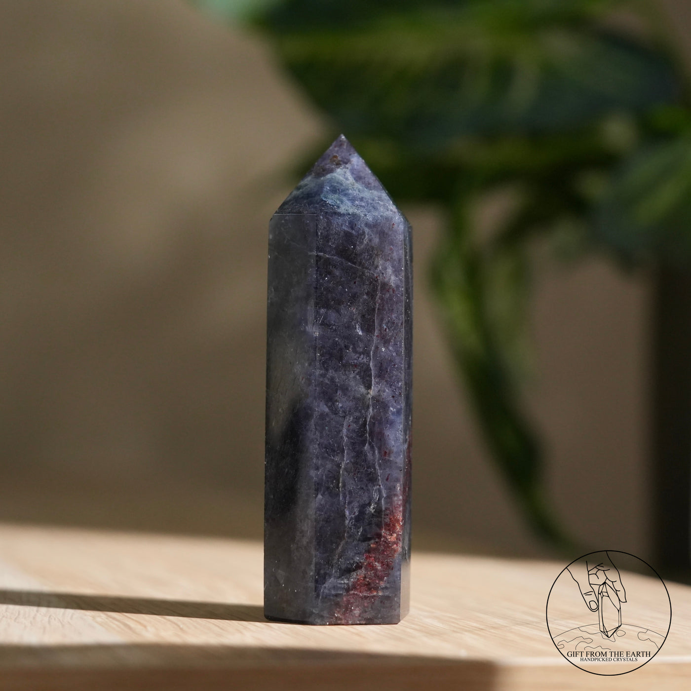 堇青石柱草莓晶共生